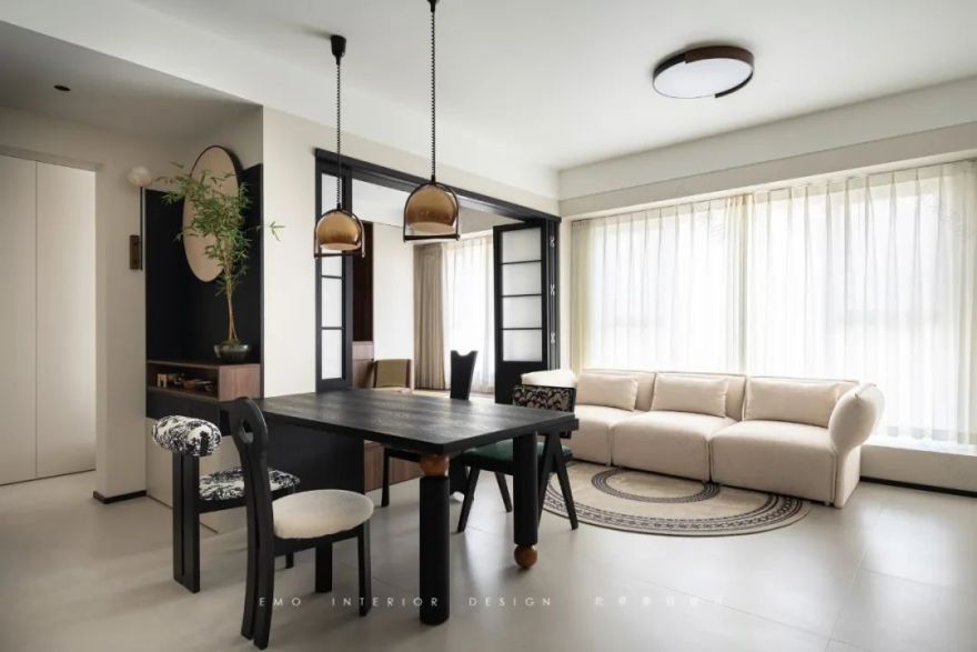 7㎡次卧爆改多功能厅!榻榻米+茶室+书房,120平秒变200平豪宅体验-22