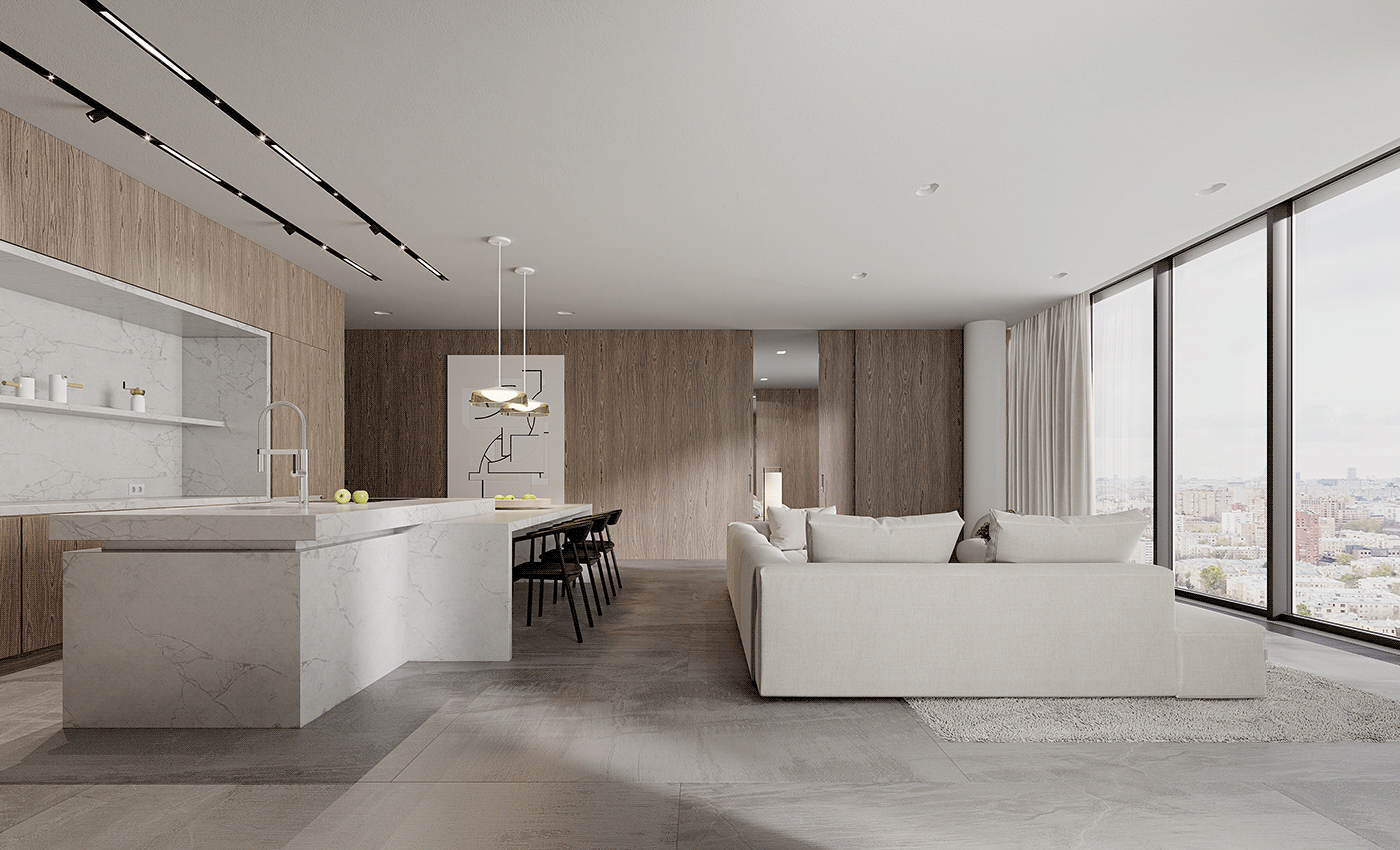 开放式 简约空间设计-1