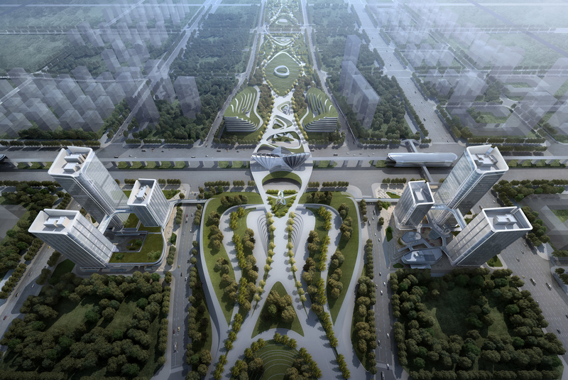 招商蛇口西安丝路中心丨中国西安丨上海三益建筑设计有限公司-13