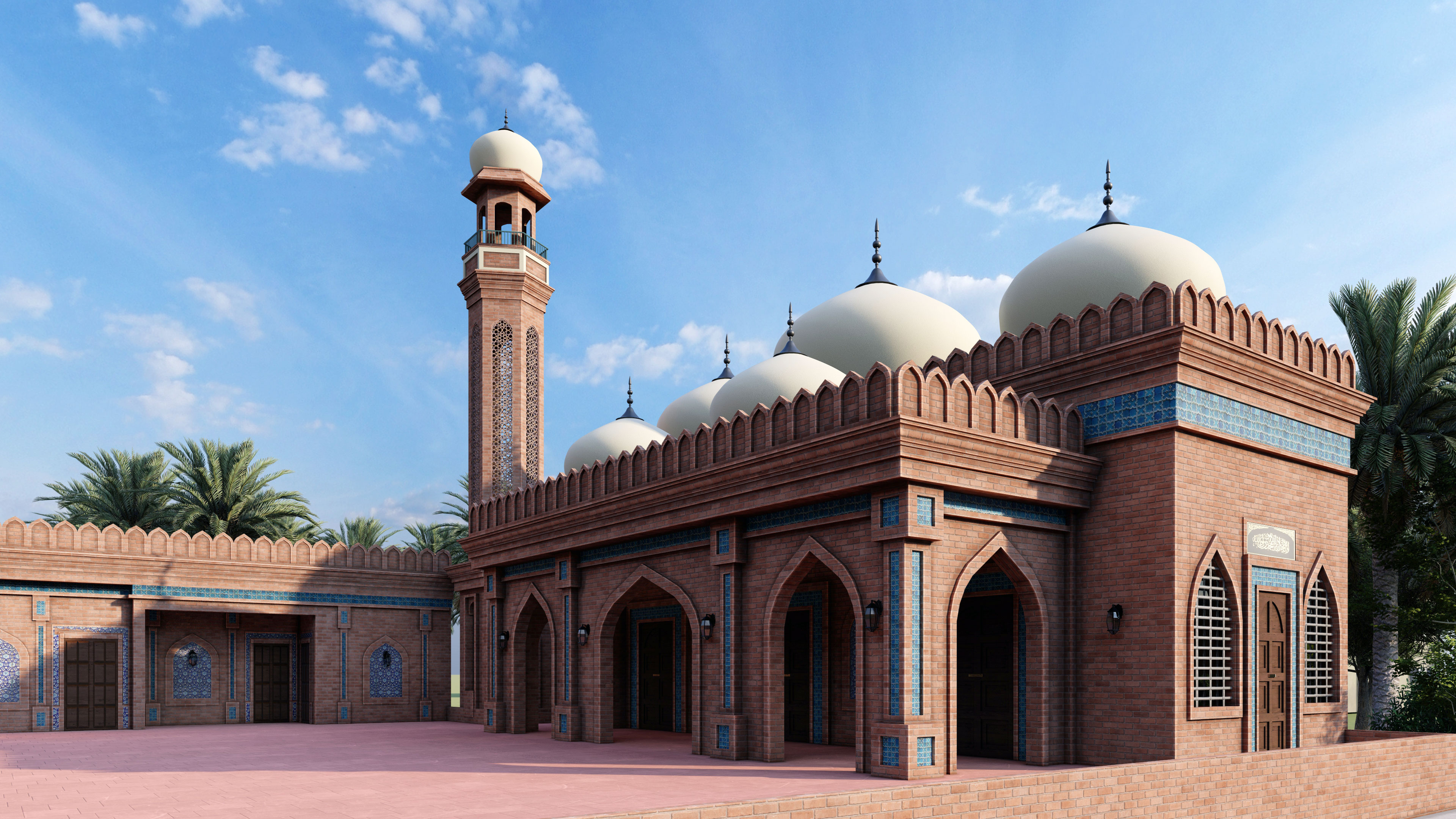 传统清真寺设计-0