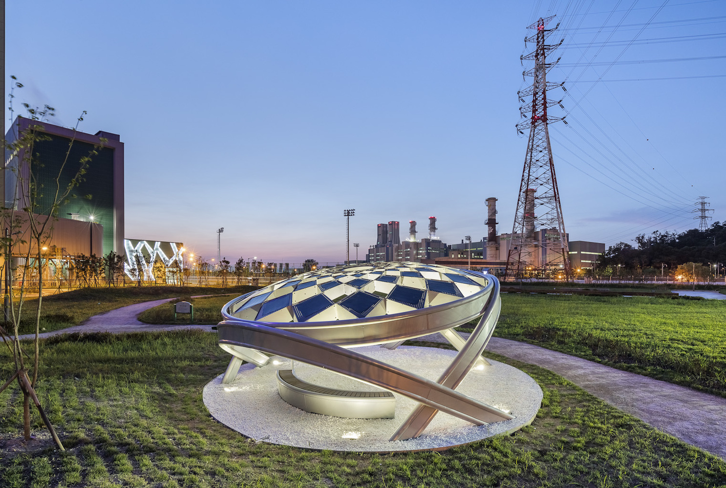 太阳能松果雕塑花园-26