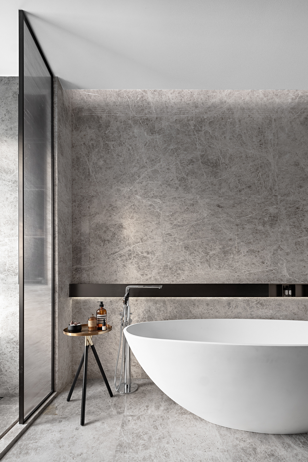 蓝调大平层 · 现代艺术与生活的完美融合丨中国台州丨壹新设计,恩嘉设计-35