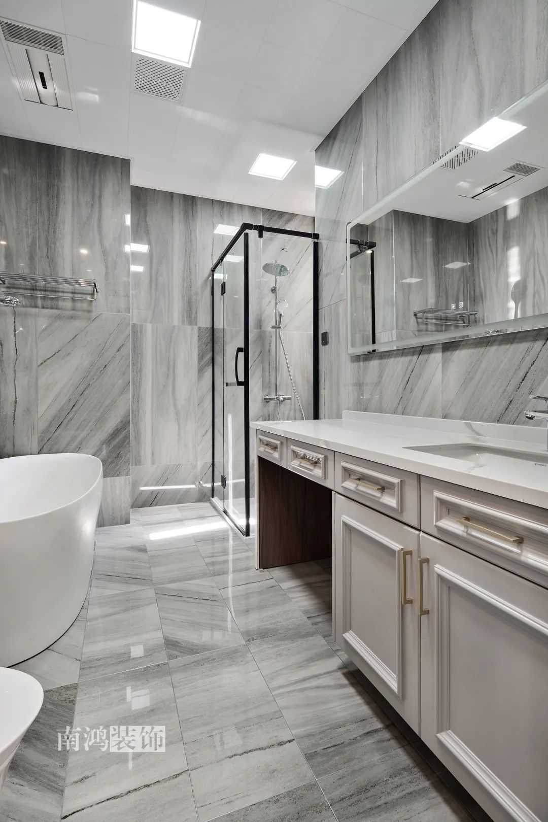 康城一品现代美式轻奢家居设计丨浙江南鸿装饰-57