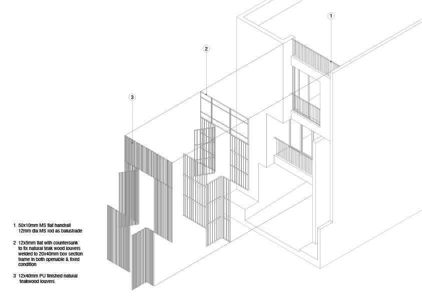 印度 Chennai 的 Wall to Wall House | 紧凑型别墅设计-23