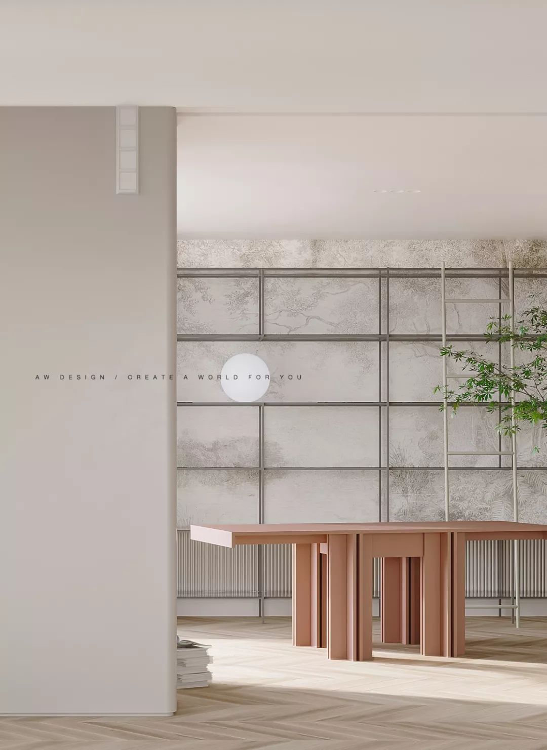 平衡几何与色彩的私宅空间-26