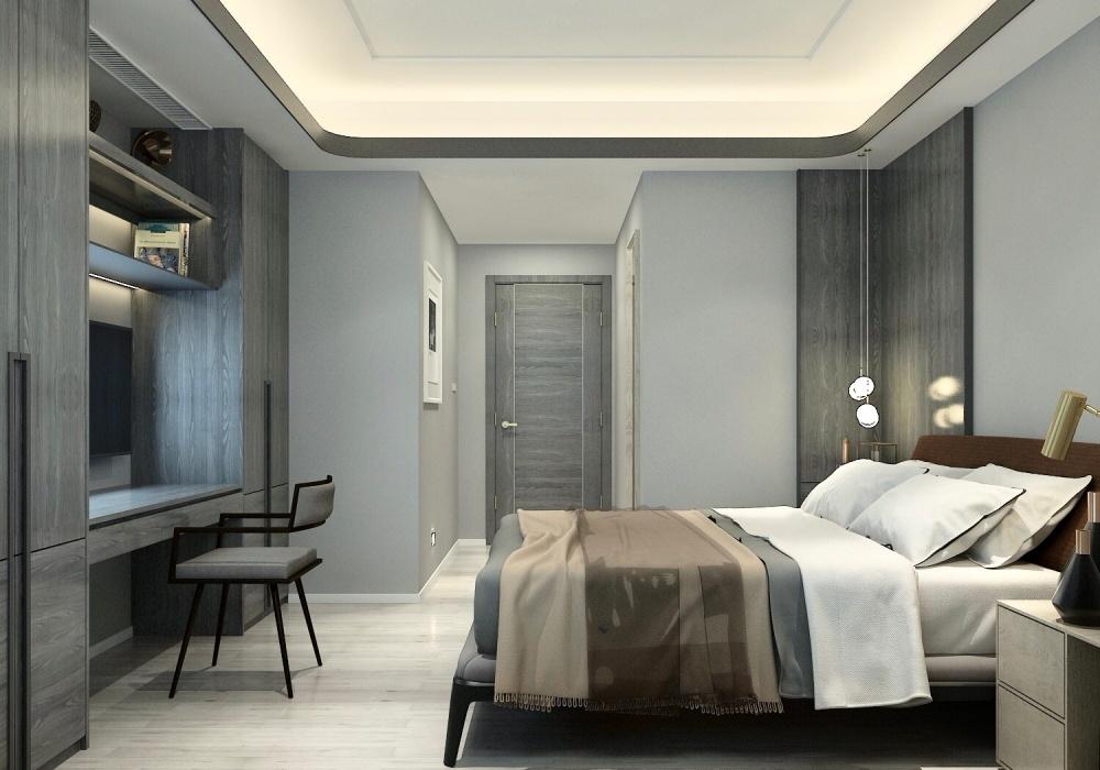 融合南北对流与女性力量的黑灰色系家居设计-56