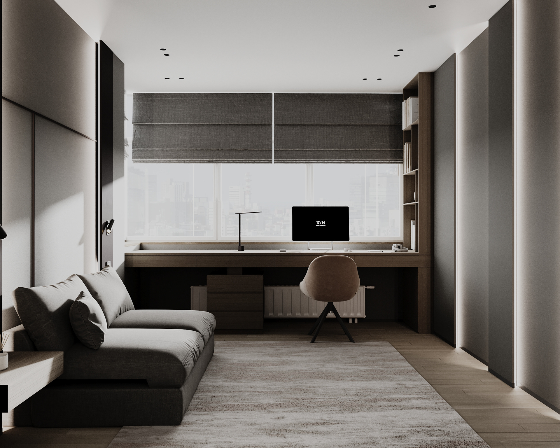 基辅某70平住宅公寓室内设计与可视化项目丨乌克兰基辅-16