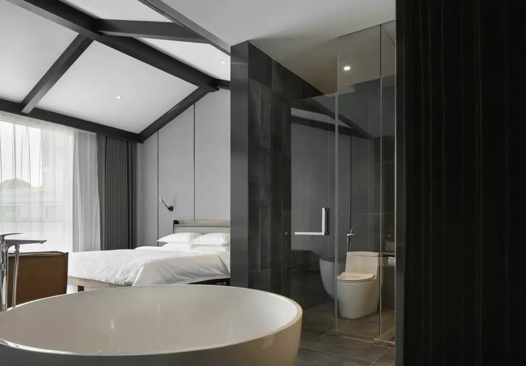 泰山脚下蓝莲花,现代艺术精品酒店设计-44