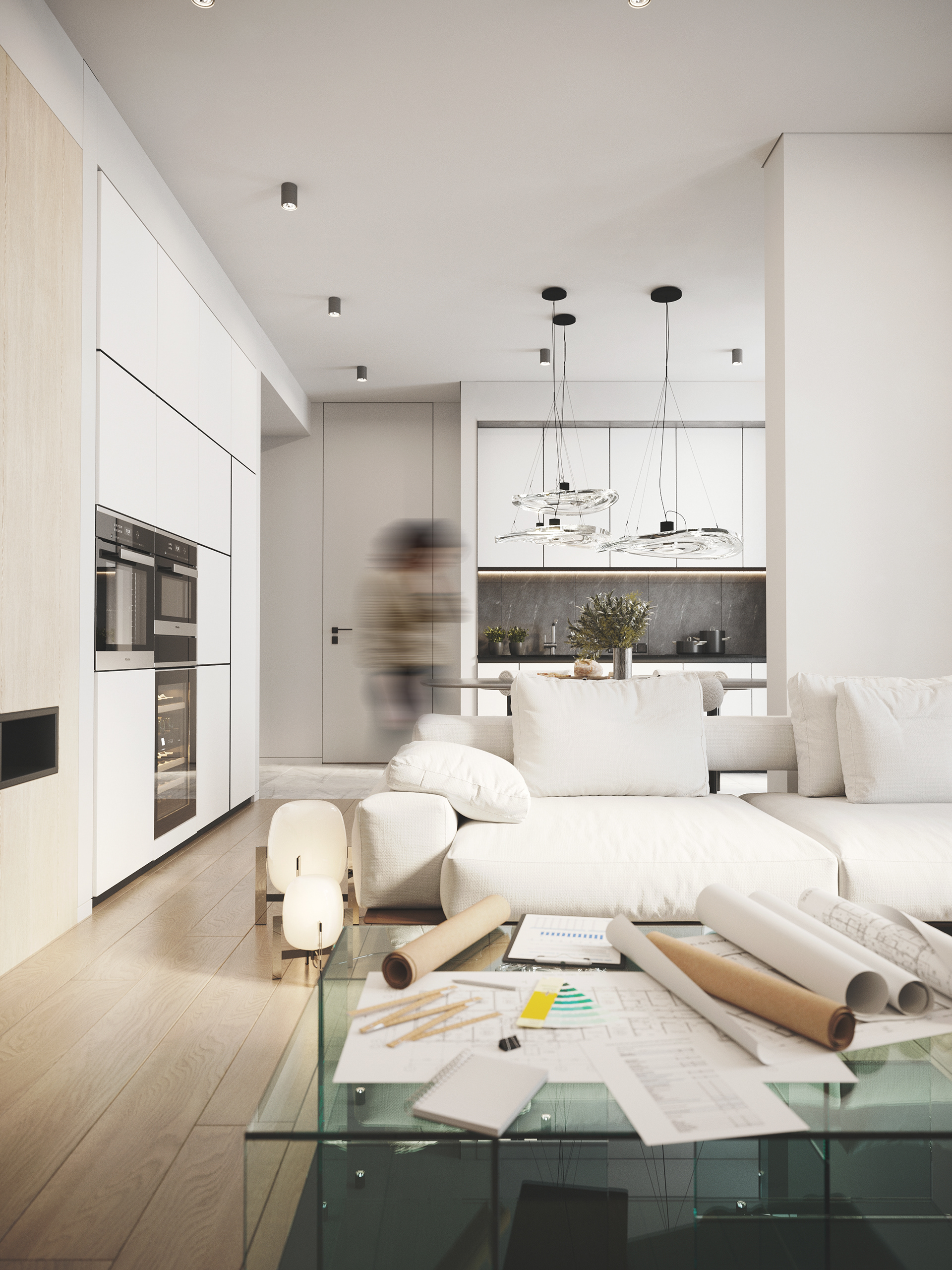 当代公寓设计项目丨俄罗斯莫斯科丨Ustimenko Elena-19