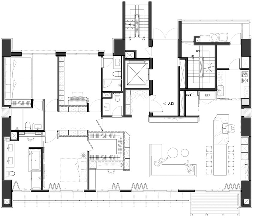 黑人范范的新家！台北 218㎡ 温暖亲子宅-3