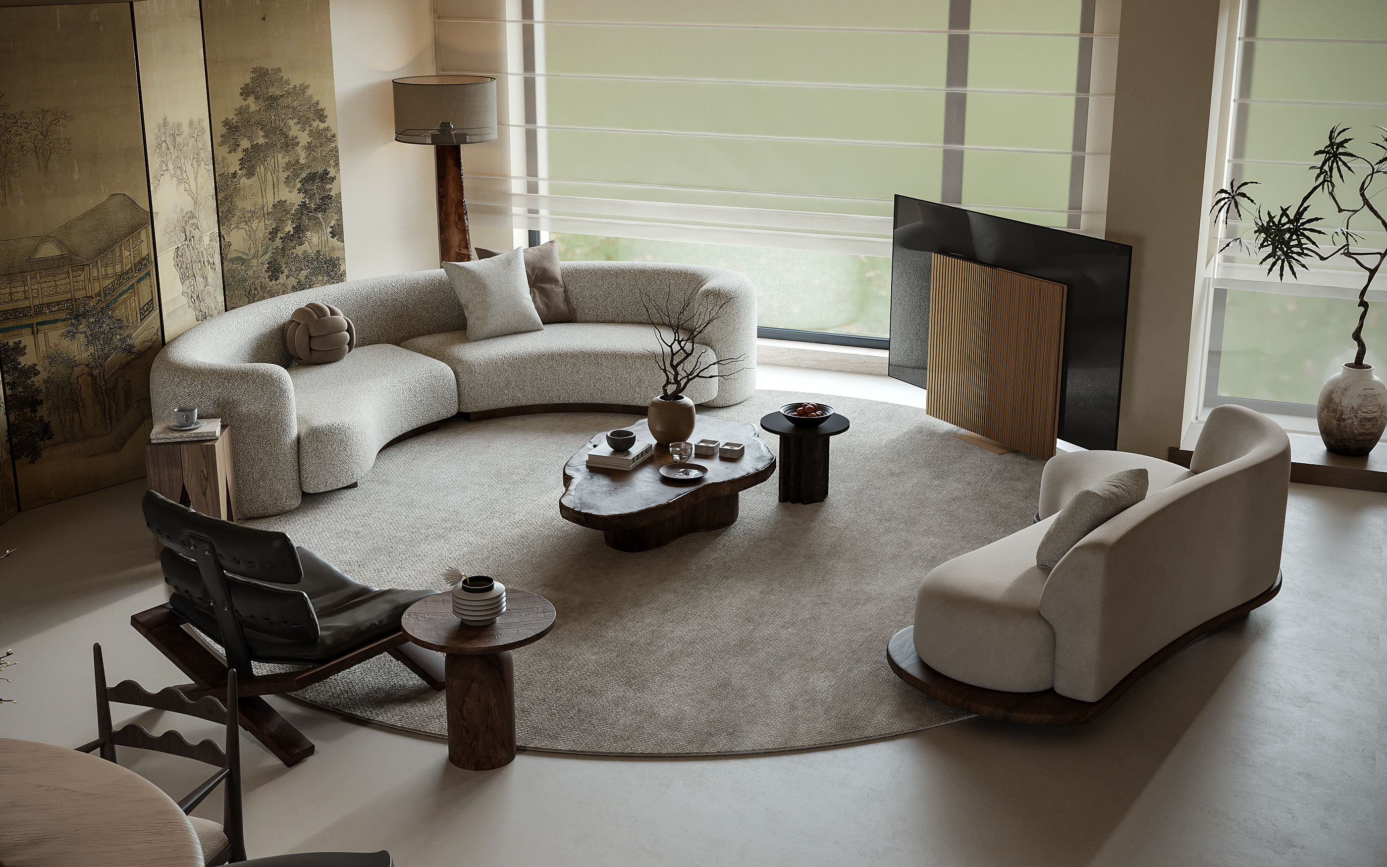 现代混搭风格效果图表现-11