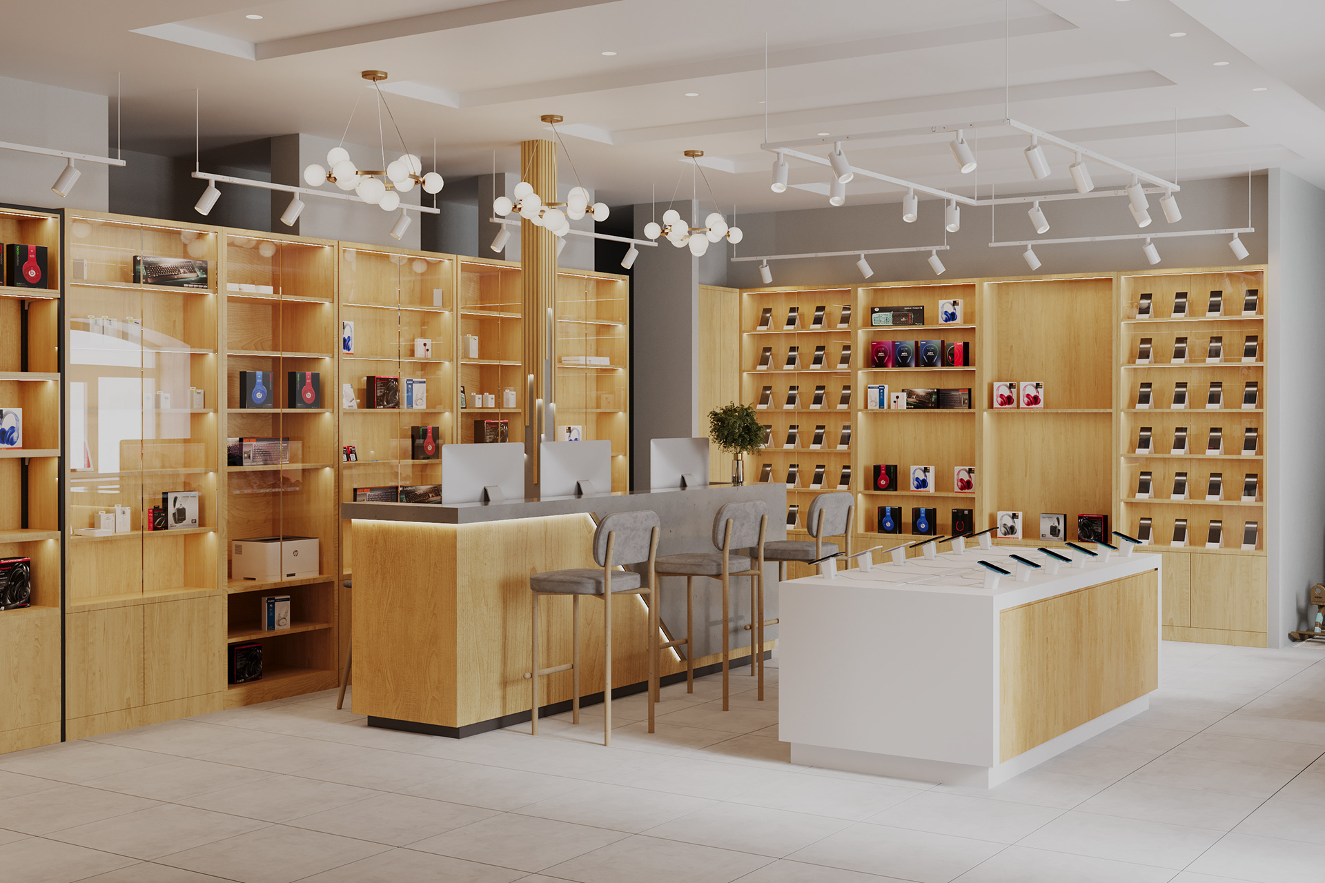 手机店室内设计项目丨未明确提及,文本作者参与设计-6