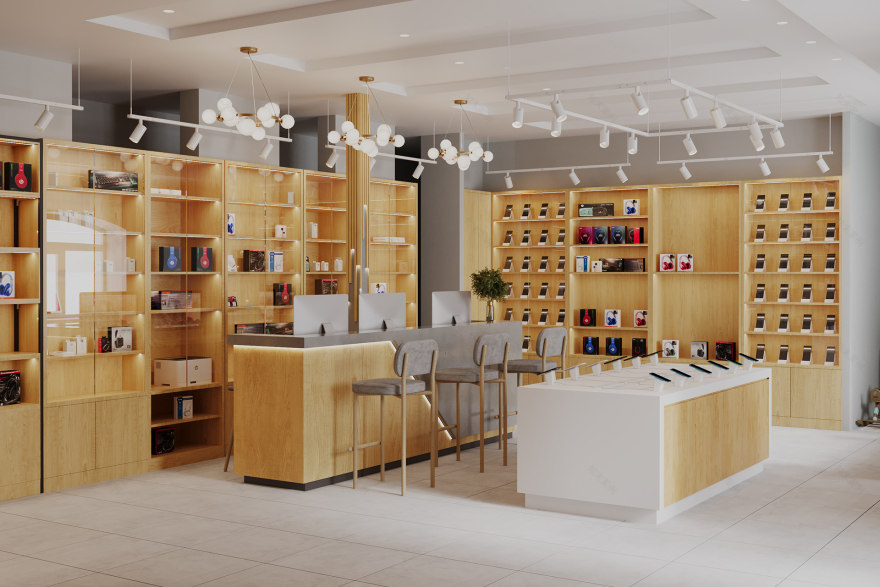 手机店室内设计项目丨未明确提及,文本作者参与设计-6