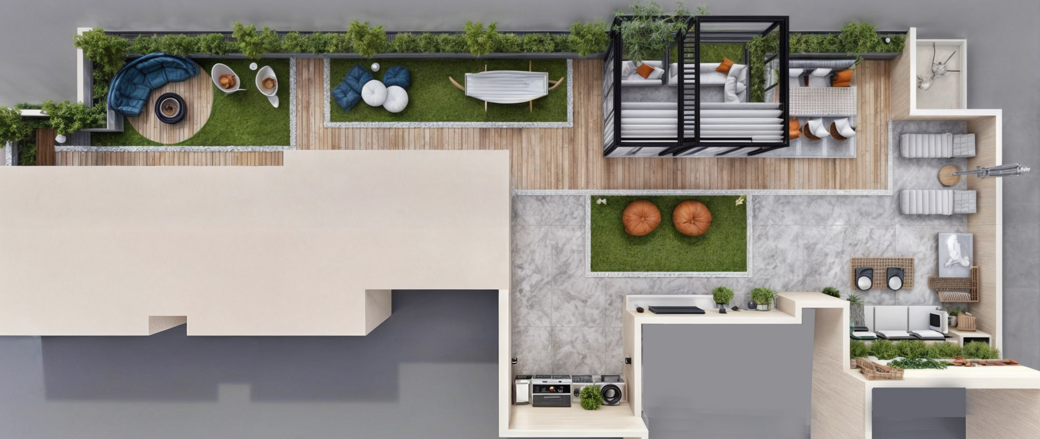 ROOF GARDEN PRIVATE VILLA @MOSTQBAL CITY-2