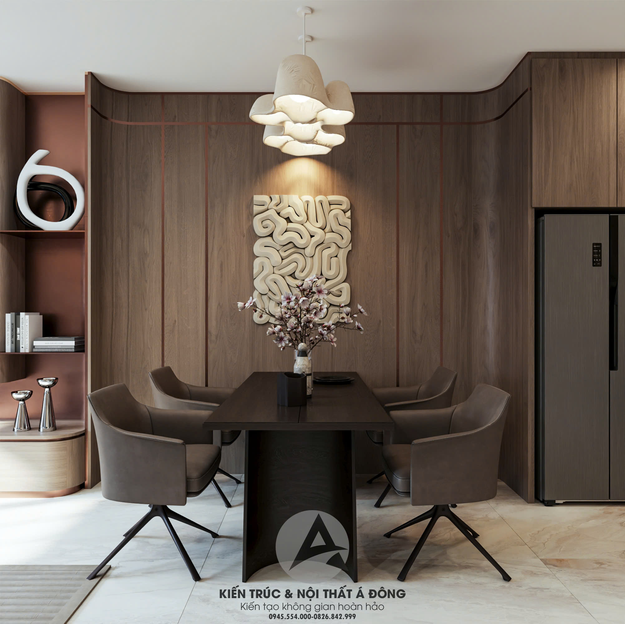 安权先生家客厅室内设计丨越南丨KTS. LQThành或越南永福省东亚建筑与室内设计公司-11