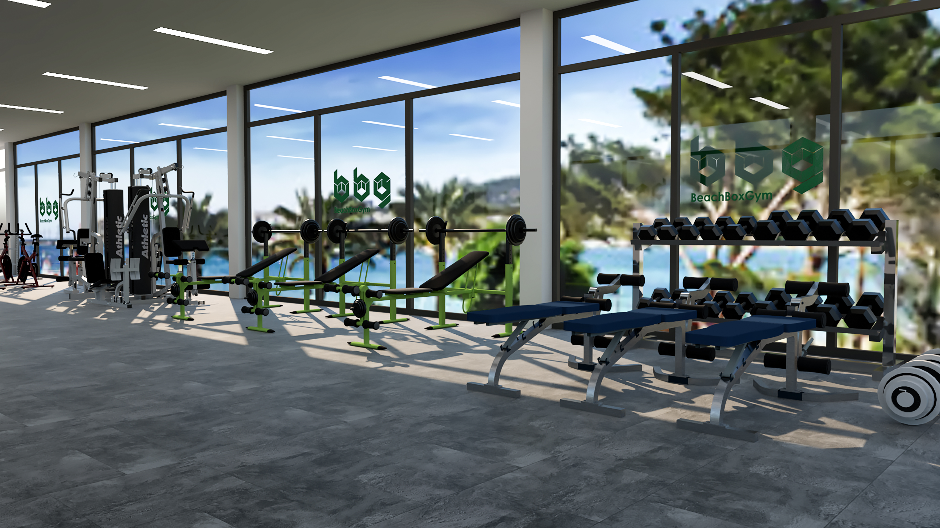 gym interior+outdoor design South Africa-1