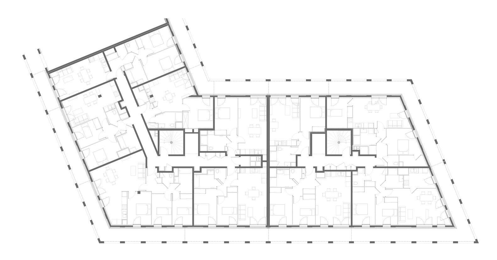 法国 77 套住宅单元公寓楼丨CoBe Architecture & Paysage-29