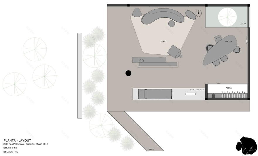 Palmeiras Room / Estudio Sala-14