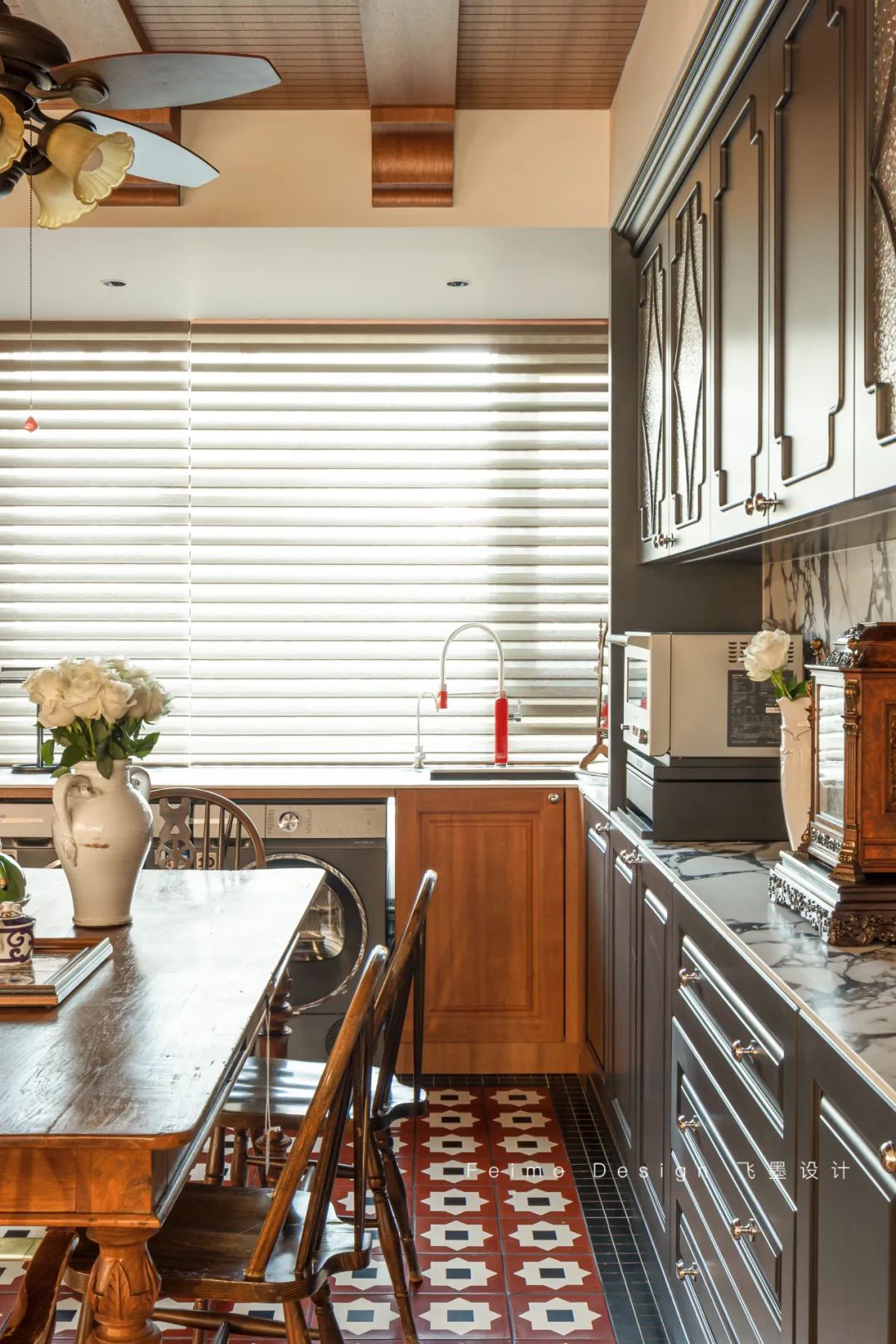 淮南南山里139㎡复古南洋风家居设计,藏身图书馆的定制生活-48