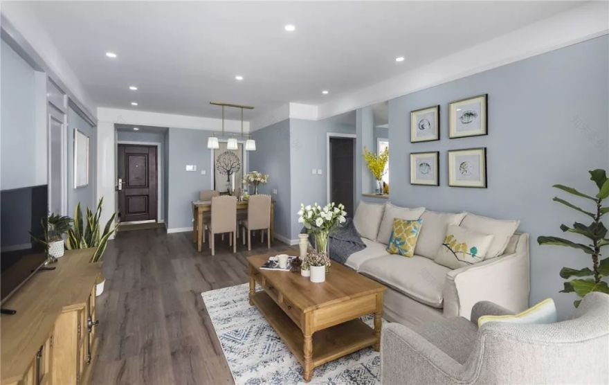 97㎡美式浪漫空间,诗意生活的精致呈现-5