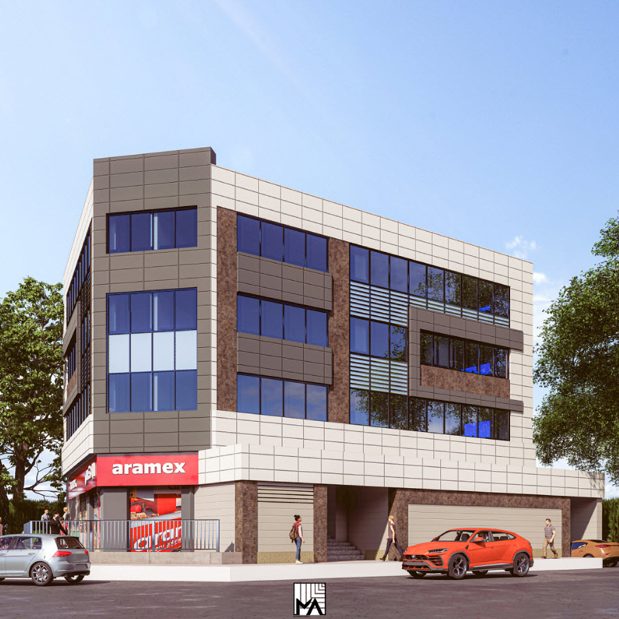 Maadi office building elevation redesign-5