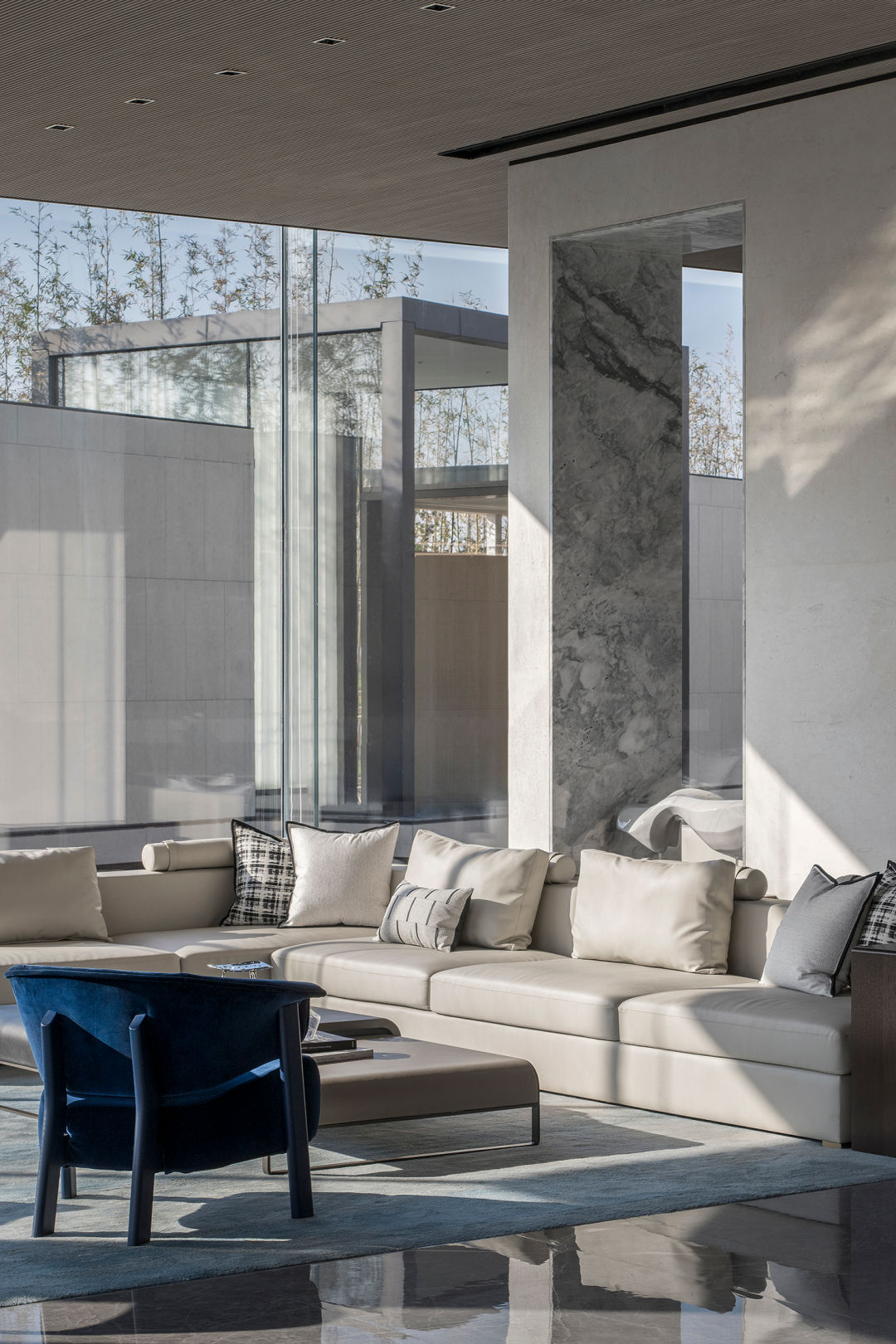   明德设计丨无锡招商雍荣府售楼部  室内设计  丨中国无锡-54