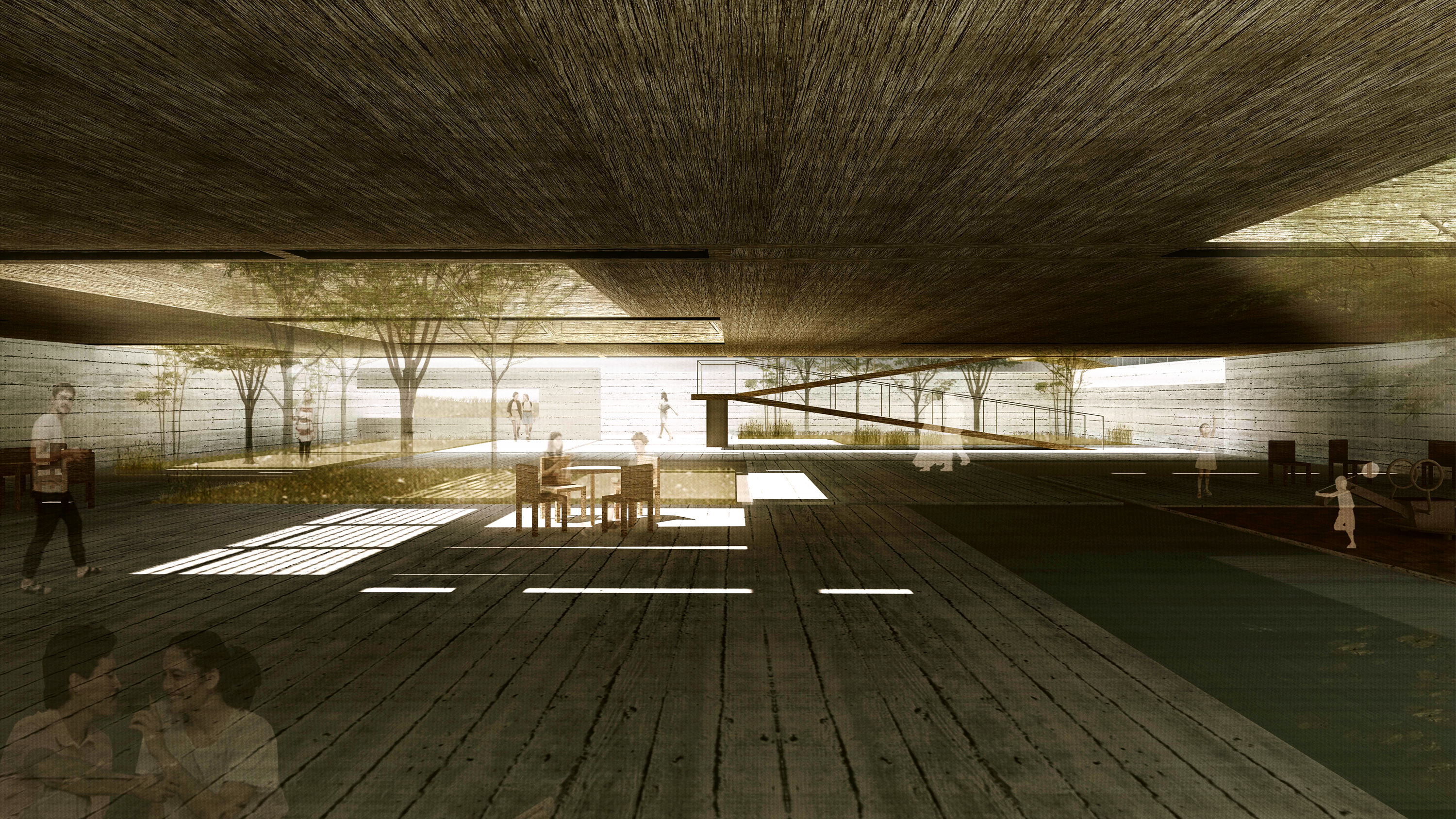 济南小清河湿地露营建筑设计-0