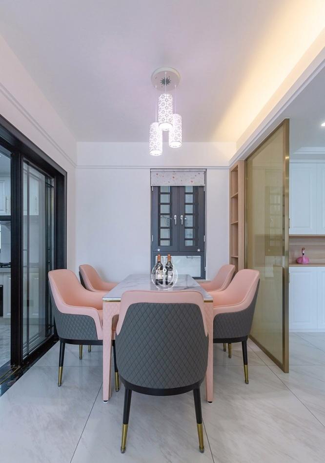 现代轻奢三居室，精致金属与大理石的浪漫邂逅-8