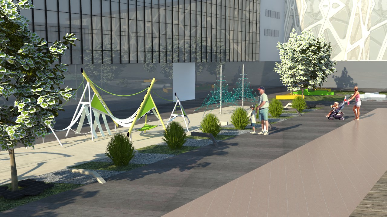 城市商业住宅中心设计-7