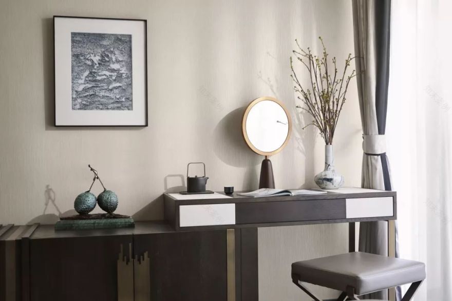 万科泉州金域滨江项目 | 新中式风格的优雅空间-24