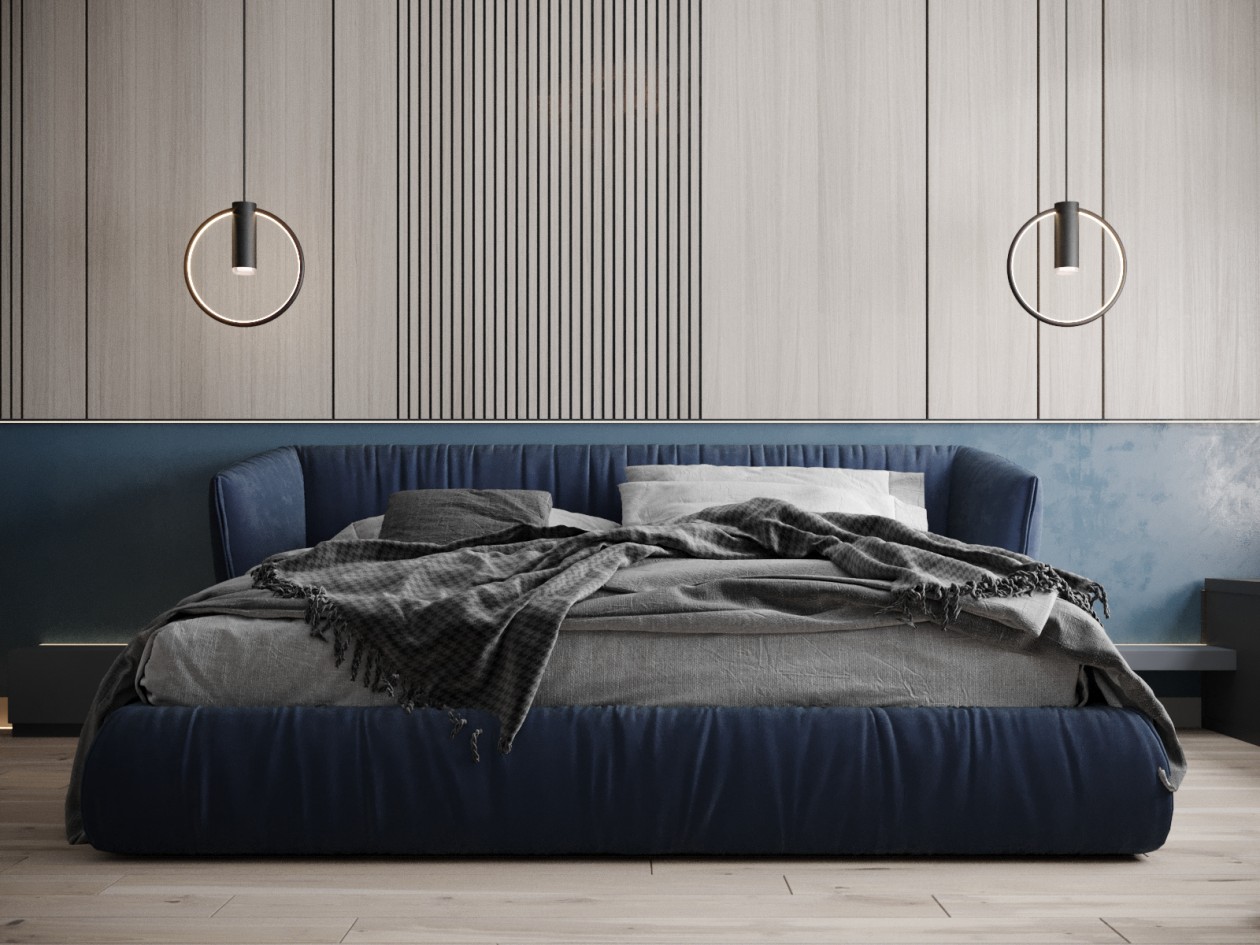 90㎡公寓 高级灰+橘色，百看不厌的组合-10