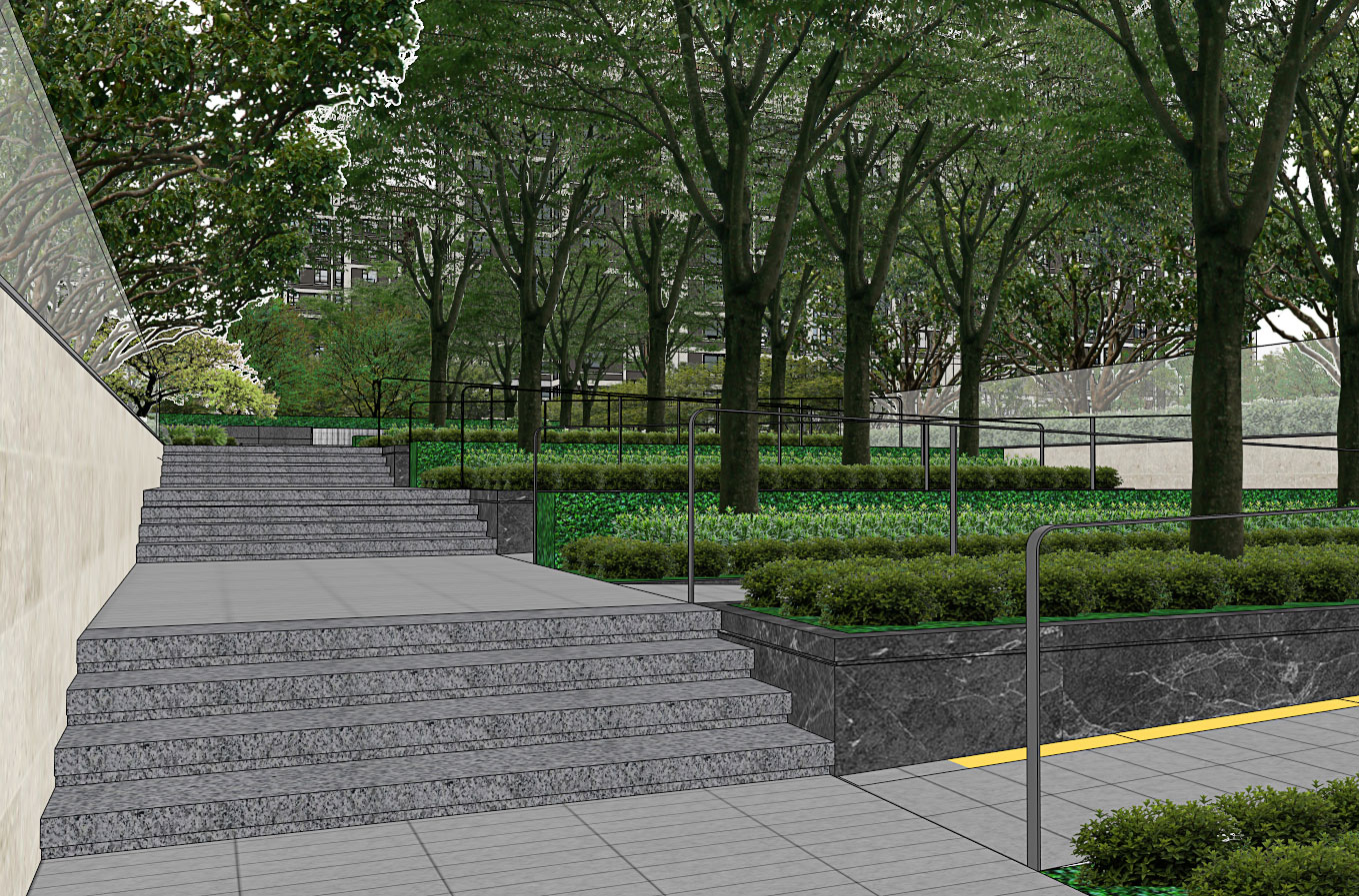 合肥万科朗拾大区景观SU模型-1