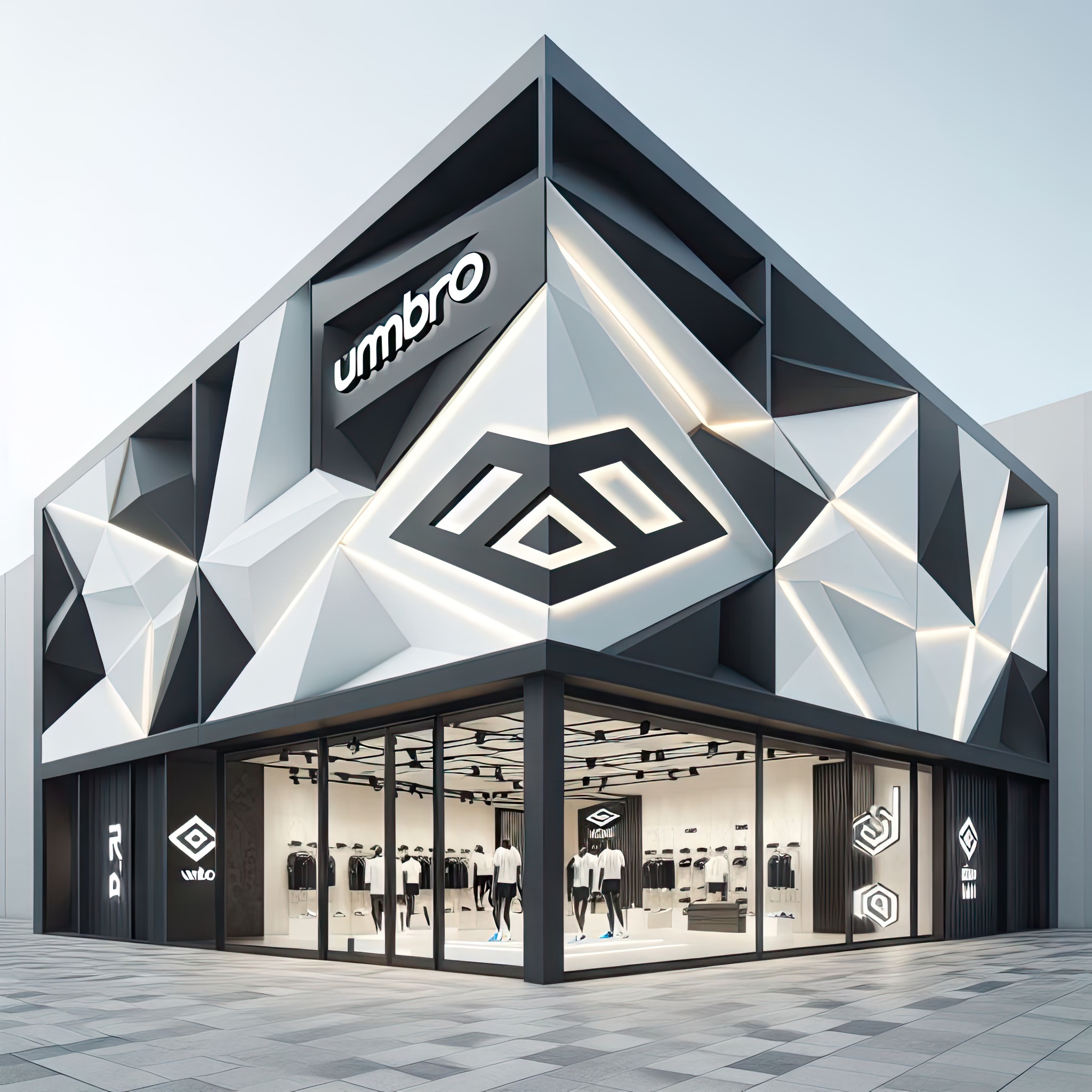Umbro Outdoor/Indoor Store Architecture generated by Ai-13