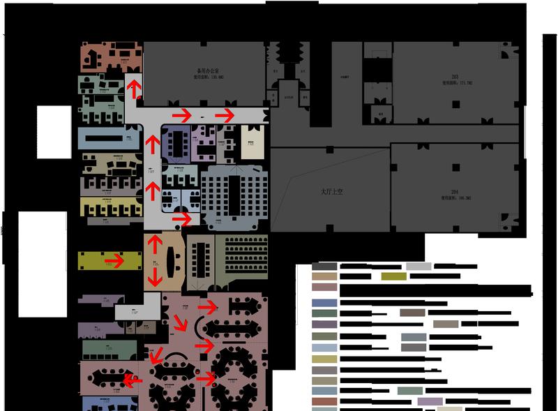 珠海科技公司回型路线设计 | 藏匿式办公空间-1