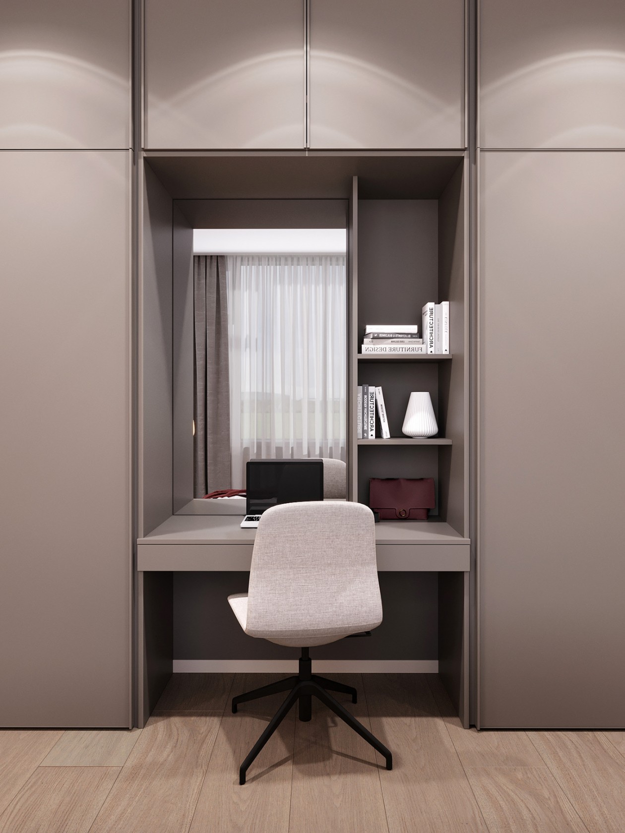 114㎡公寓高级灰+绿色 既清新又舒适-15