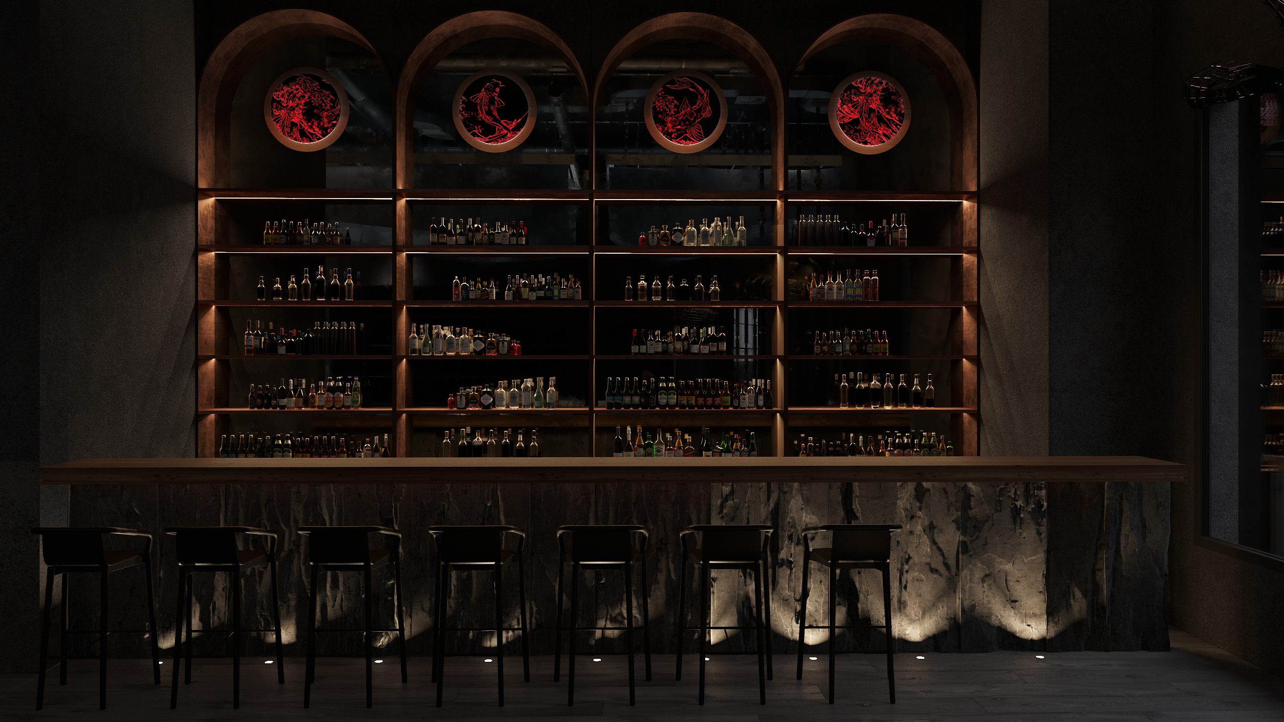 iki Toro寿司吧

注：Iki和Toro可能是特定名称，若有特定背景含义，可根据实际情况调整 丨美国洛杉矶丨Futuris Architects-8