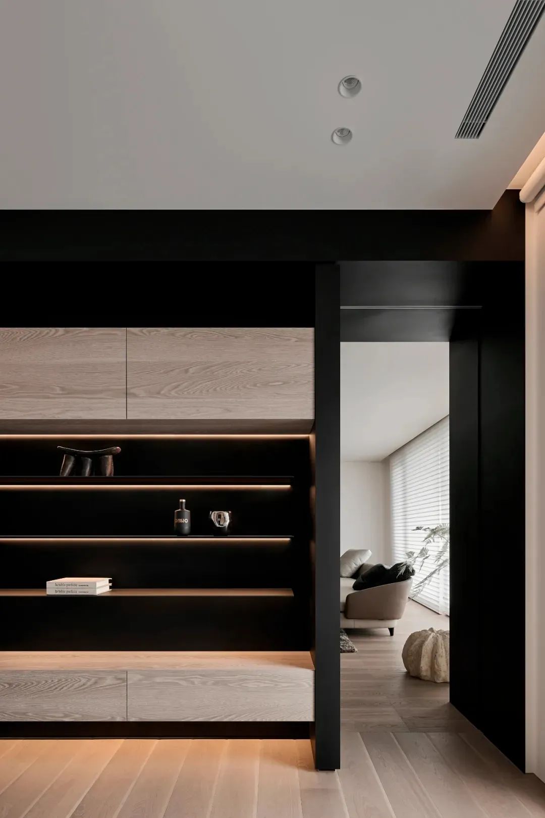 320㎡当代轻奢深色系私宅丨唐忠汉-25