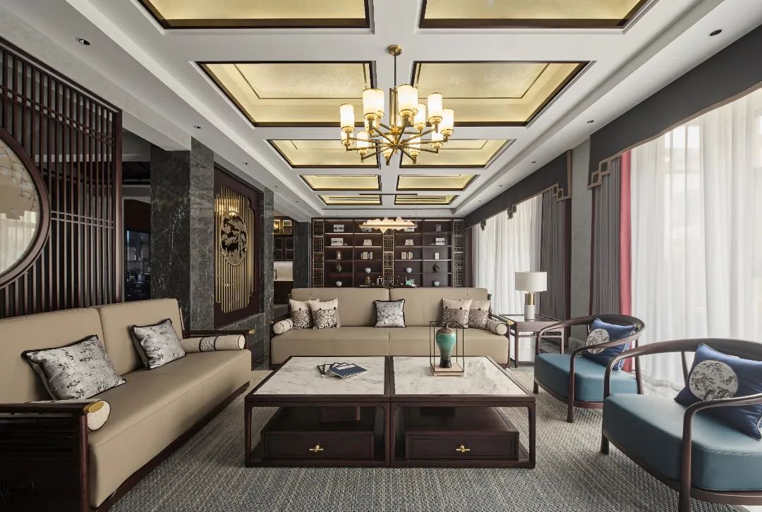 汊河别墅新潮东方 中式风格丨中国滁州丨山舍设计-46