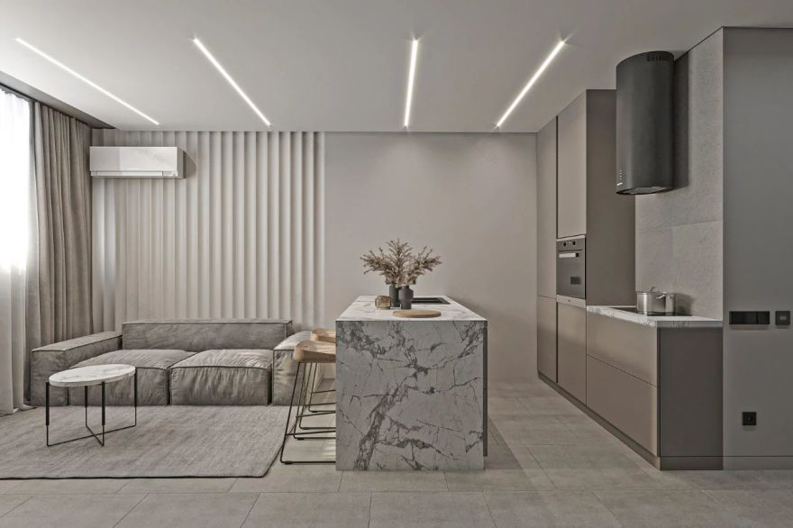 Ivan Honcharenko 打造 100㎡高级灰空间,简约而细腻-34