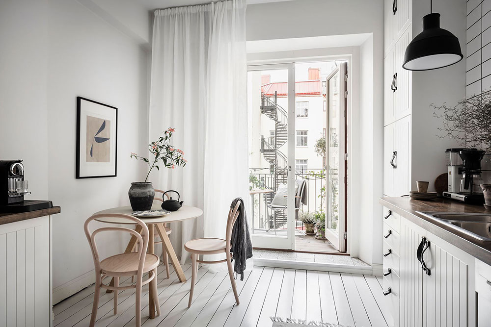 北欧风格清新公寓,色彩碰撞的宁静空间-21