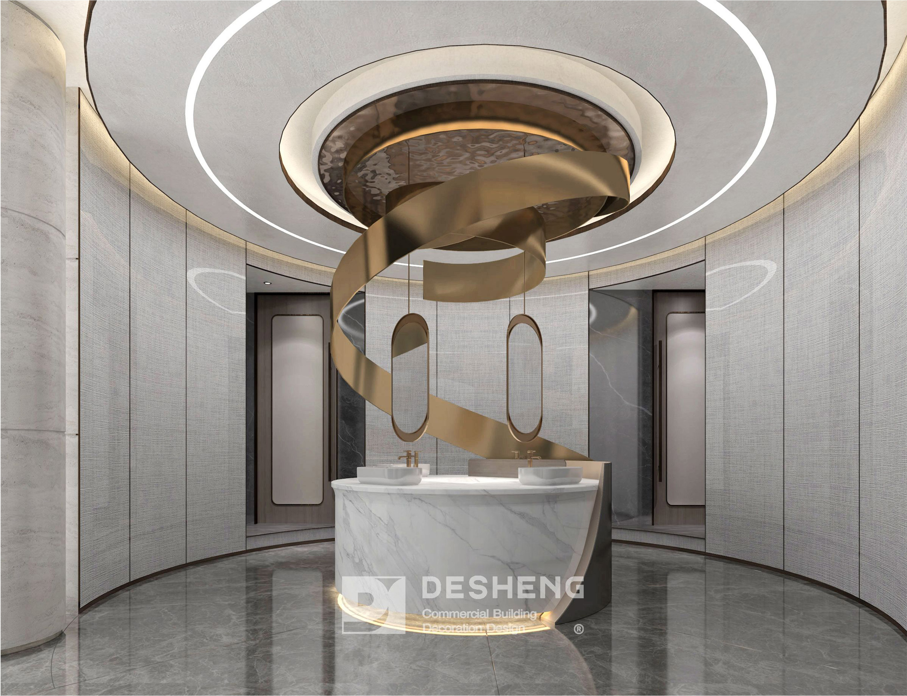 德盛装饰办公室装修案例宝朗实业-66