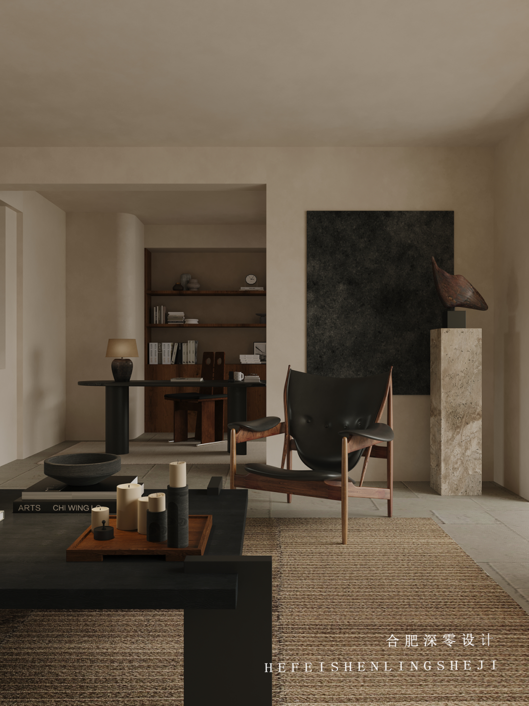 【置地中心】196㎡流变的生命力丨中国合肥丨深零设计-12