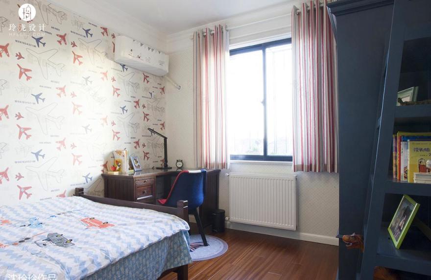 合肥新景花园家居装修设计 | 绿色浪漫,美式木屋-28