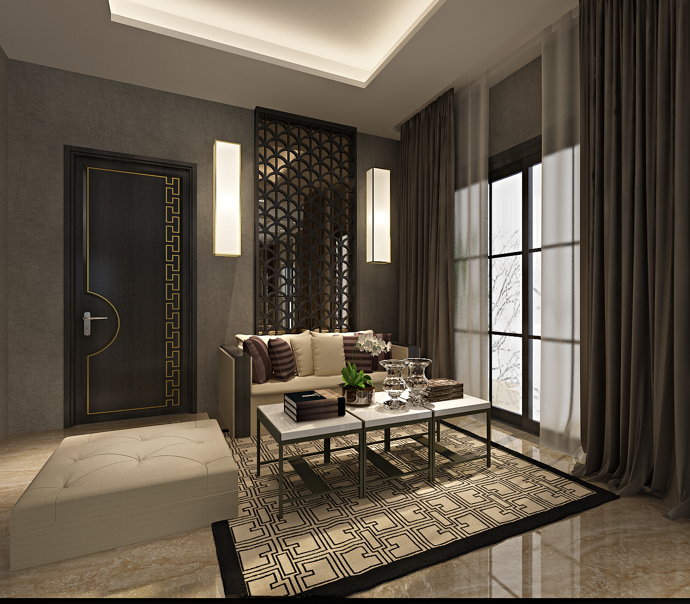 新中式 中式古典 奢华家装别墅样板房-10-24