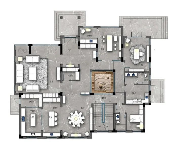 江南水乡水漾中庭丨中国杭州丨尚层装饰（北京）有限公司-47