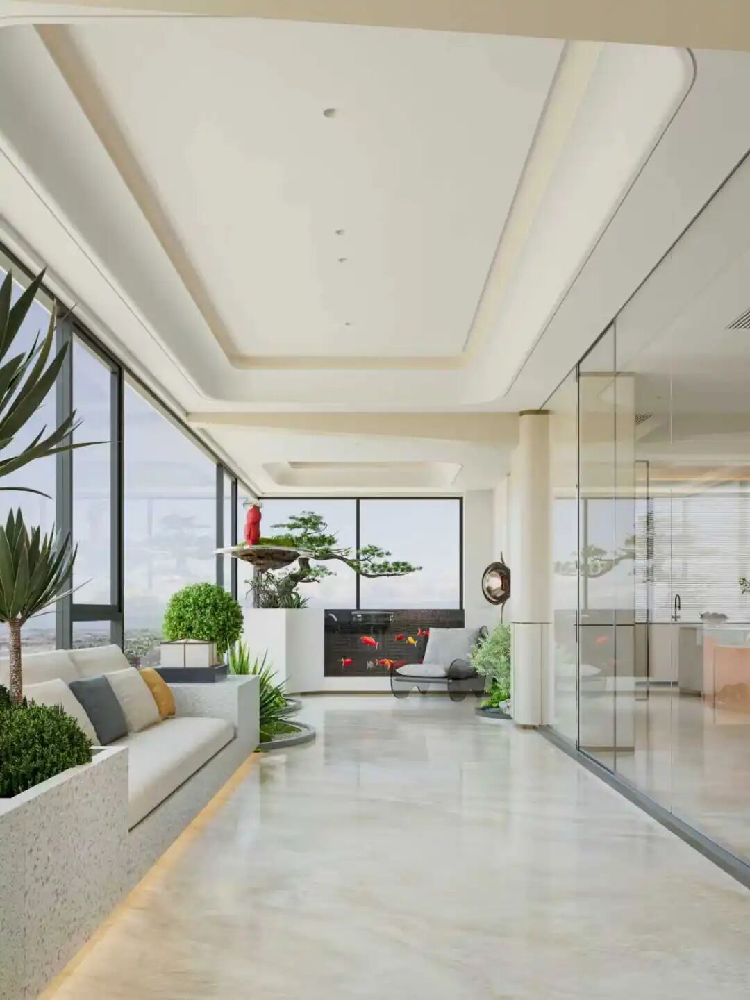 600㎡现代轻奢风丨浏河景苑丨中国湖南丨纵向·空间设计-42