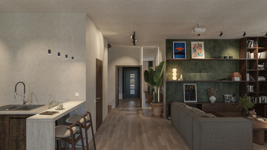 乌克兰基辅地区私人住宅室内设计项目-27