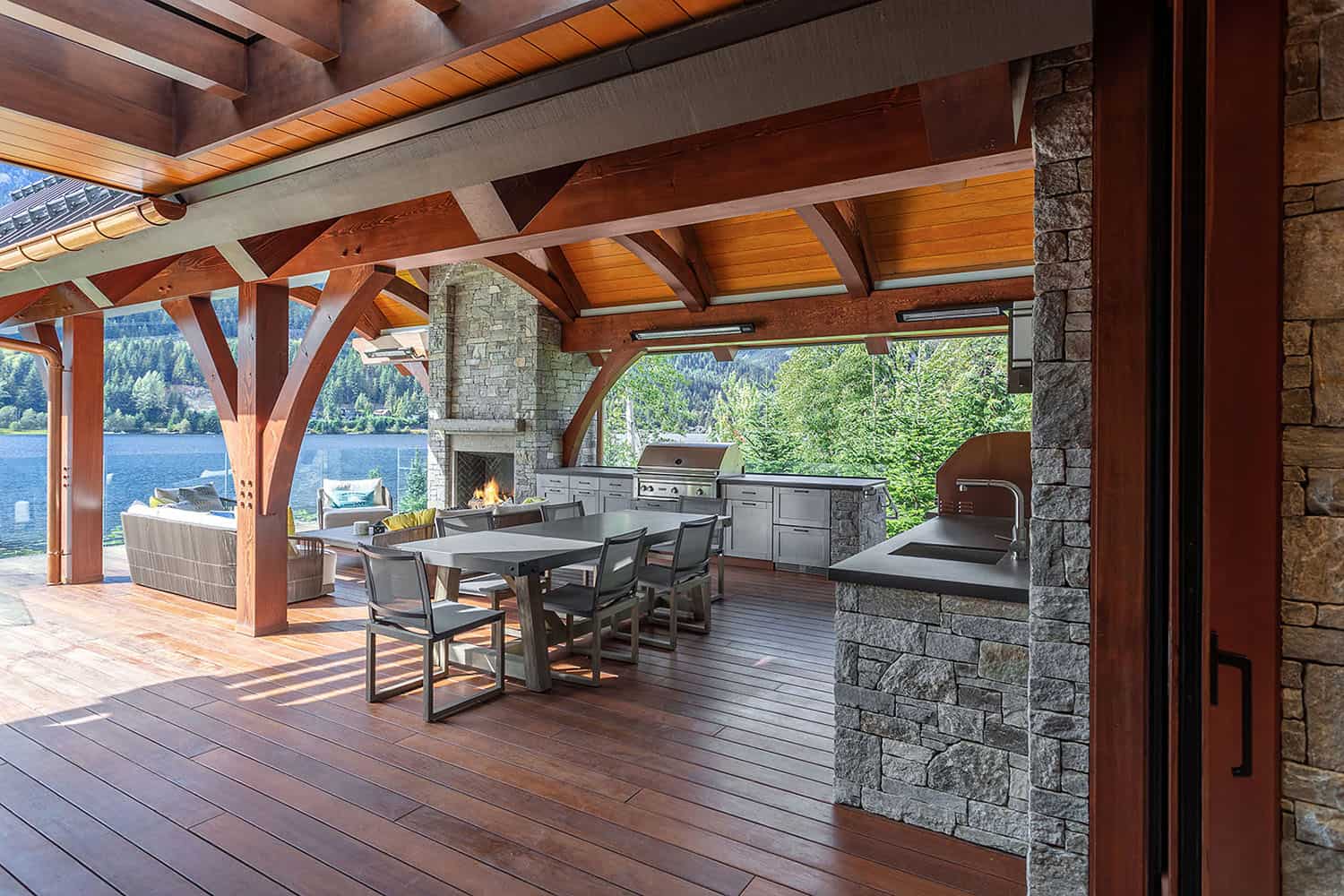 Modern timber frame home in Whistler designed for entertaining-12