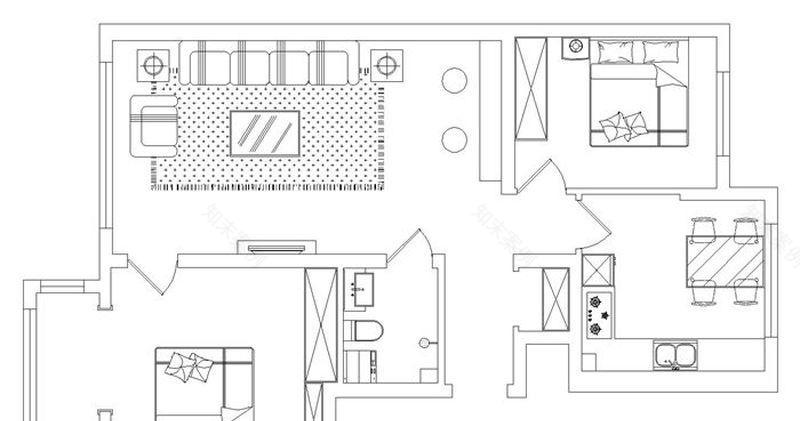 哈尔滨实创装饰打造香醍雅诺103平简洁美式田园两居-9