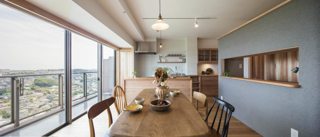 塔楼公寓自然素材翻新项目丨日本神奈川丨一级建筑师事务所Bois设计室藤田敦子-1